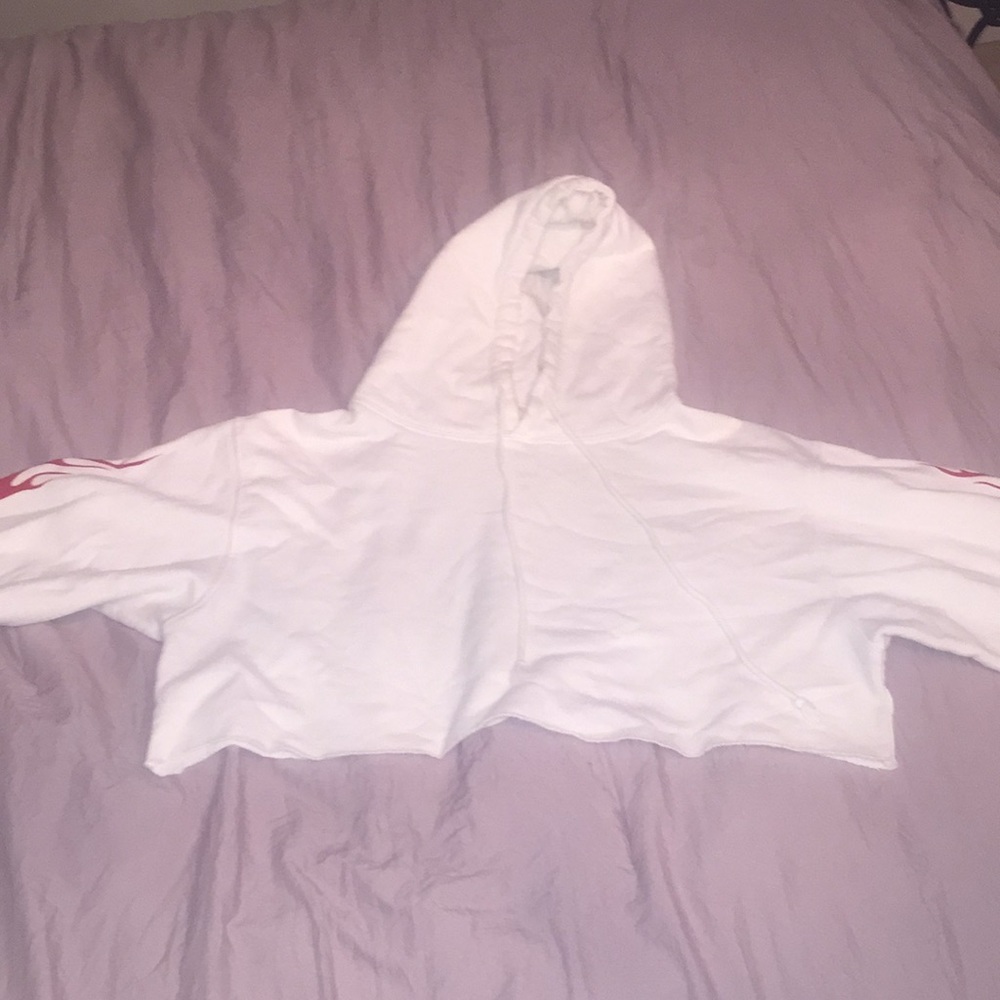White flames sweatshirt
